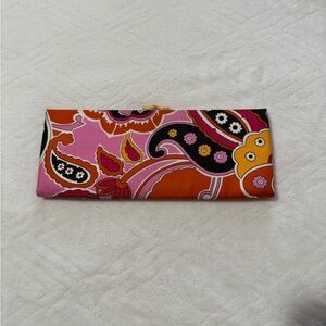 Banana Republic Clutch Wallet Flowers Boho Floral Y2K Indie Bright Colorful